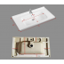 Ceramic Cabinet Basin - Rectangle Series 700 Waterproof Rim Design